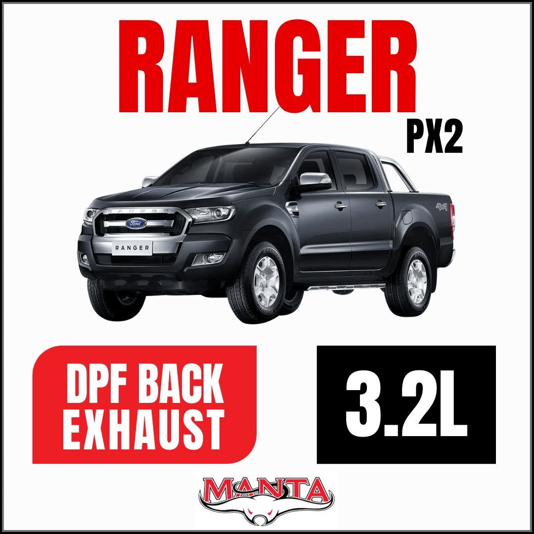 Manta Ford PX2 Ranger 3in DPF Back Exhausts image