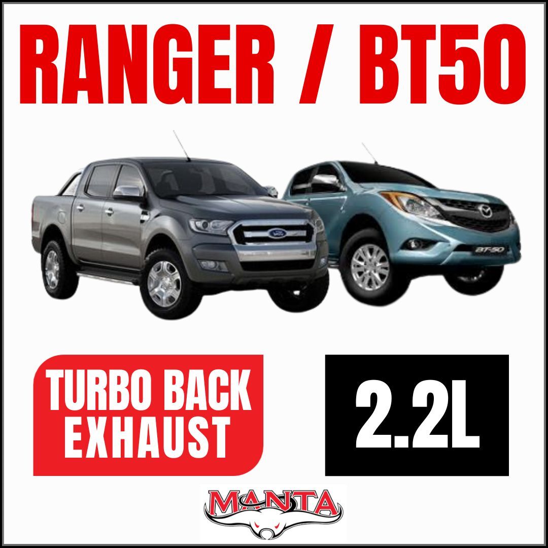 Manta Ford Ranger PX/Mazda BT50 2.2L 3" Turbo Back Exhausts image