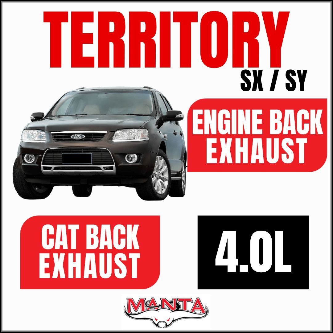 Manta Exhaust Kit to suit Ford Territory 4.0L SX SY Non-Turbo Petrol & Turbo 6 Cylinder Petrol