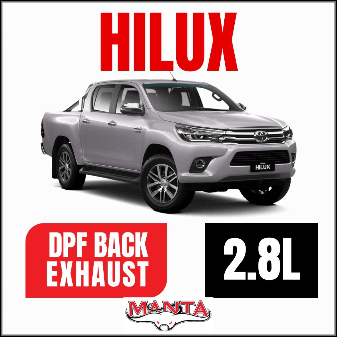 Manta Toyota Hilux GUN126R 2.8L DPF Back