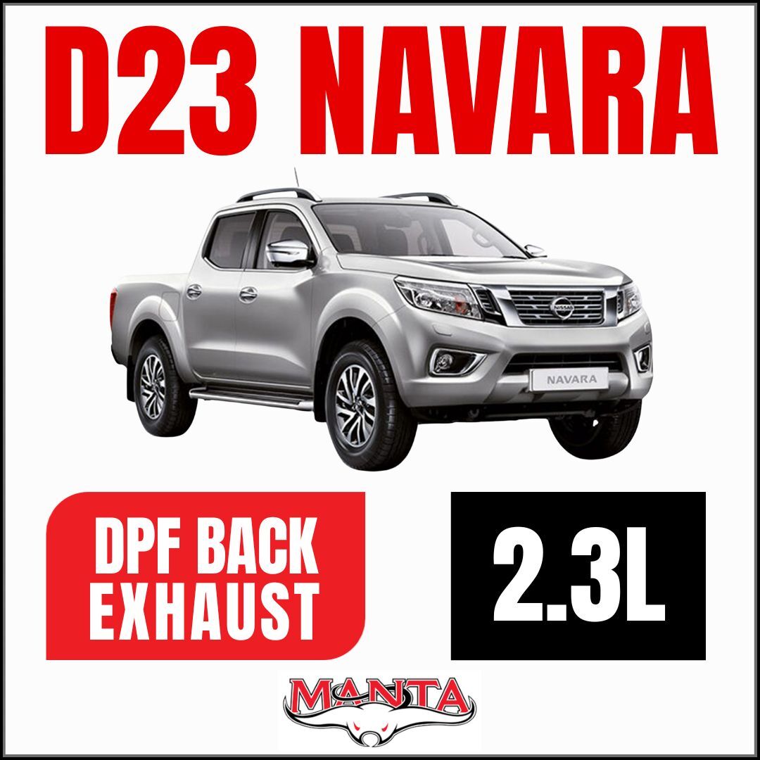 Manta Nissan Navara NP300 3in DPF Back Exhaust Systems image