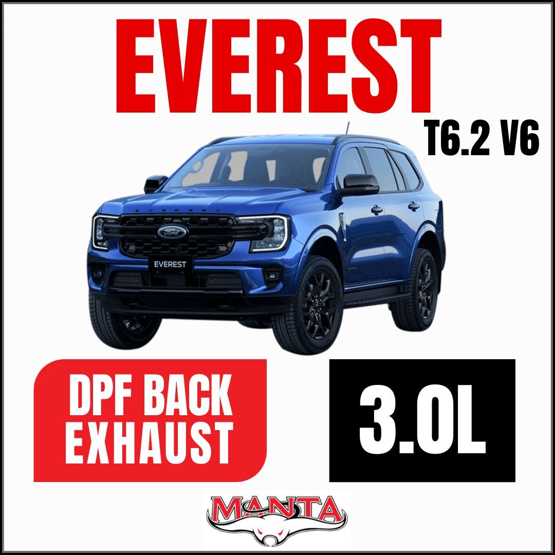 Manta Ford Next Gen T6.2 Everest V6 3" & 4" DPF Back Exhausts image
