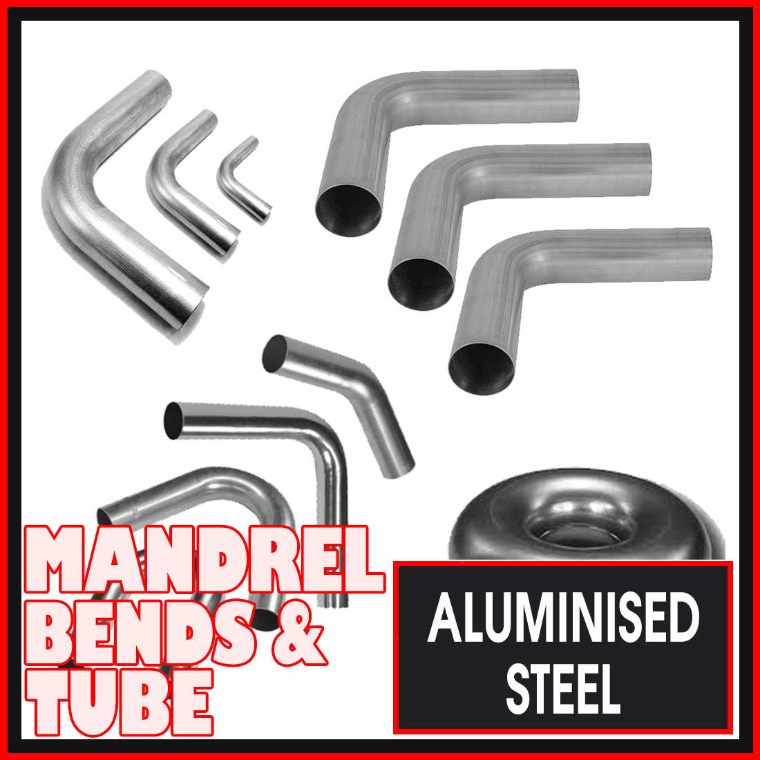1 1/4" Aluminised Steel Mandrel Bends and Exhaust Pipe image