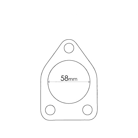 Redback Flange Gasket for various Mitsubishi & Hyundai vehicles image