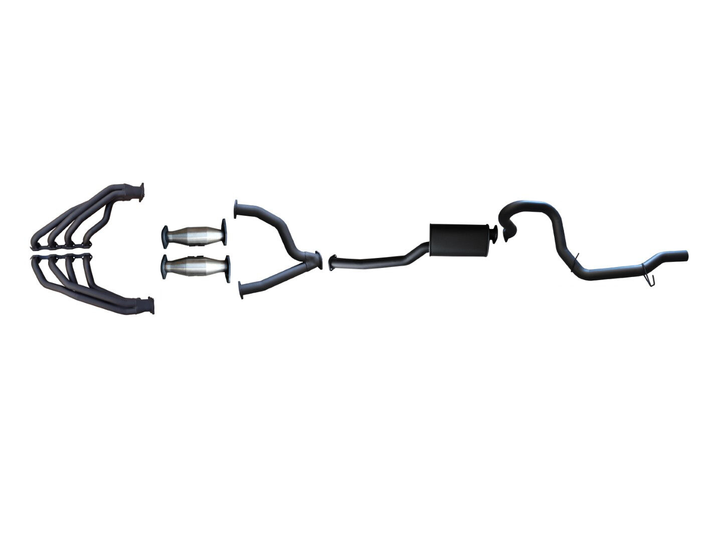 Manta Ford Falcon AU V8 Sedan 3in With Extractors Muffler/Tailpipe image