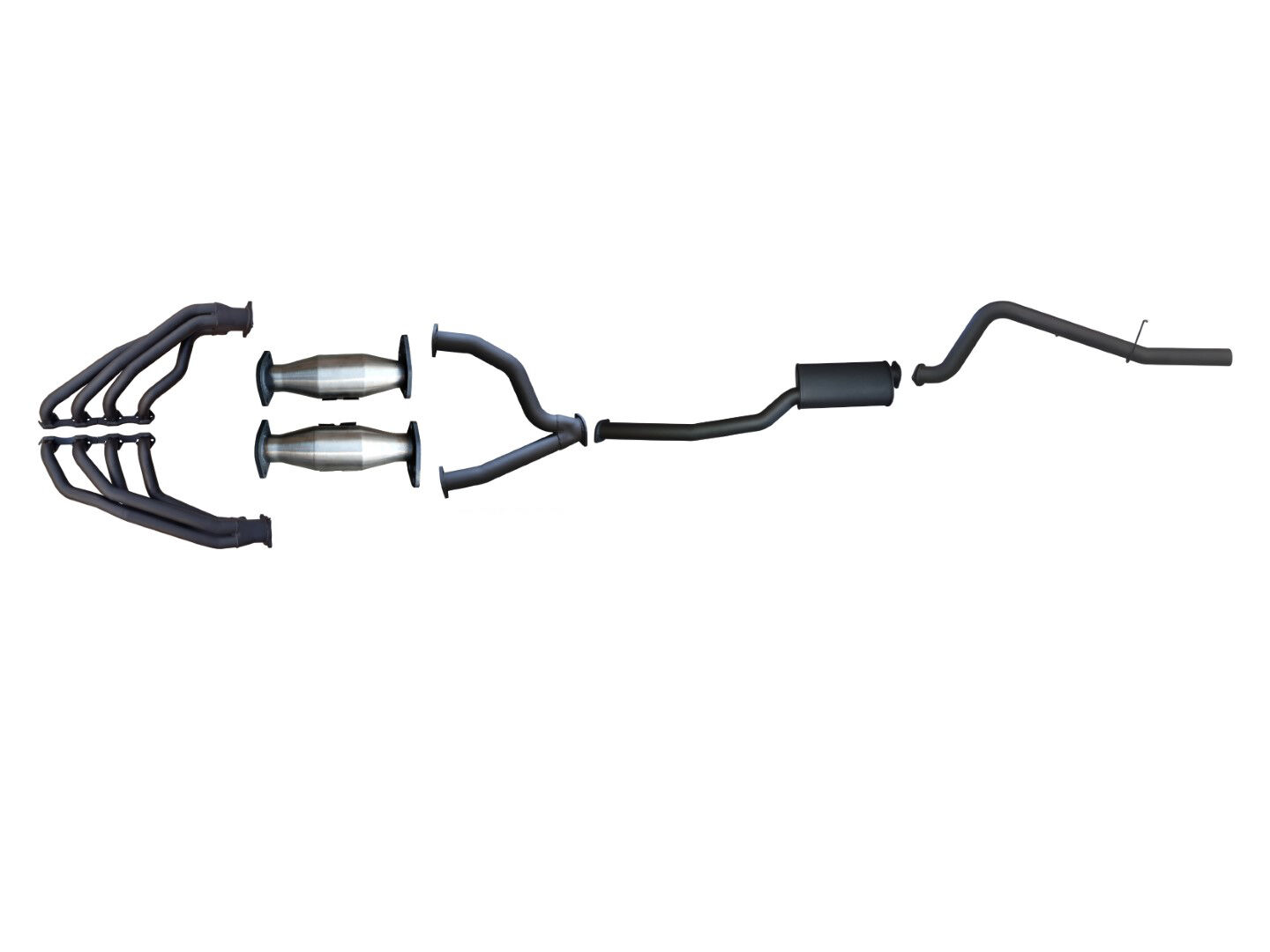 Manta Ford Falcon AU V8 Ute 3in With Extractors Muffler/Tailpipe image