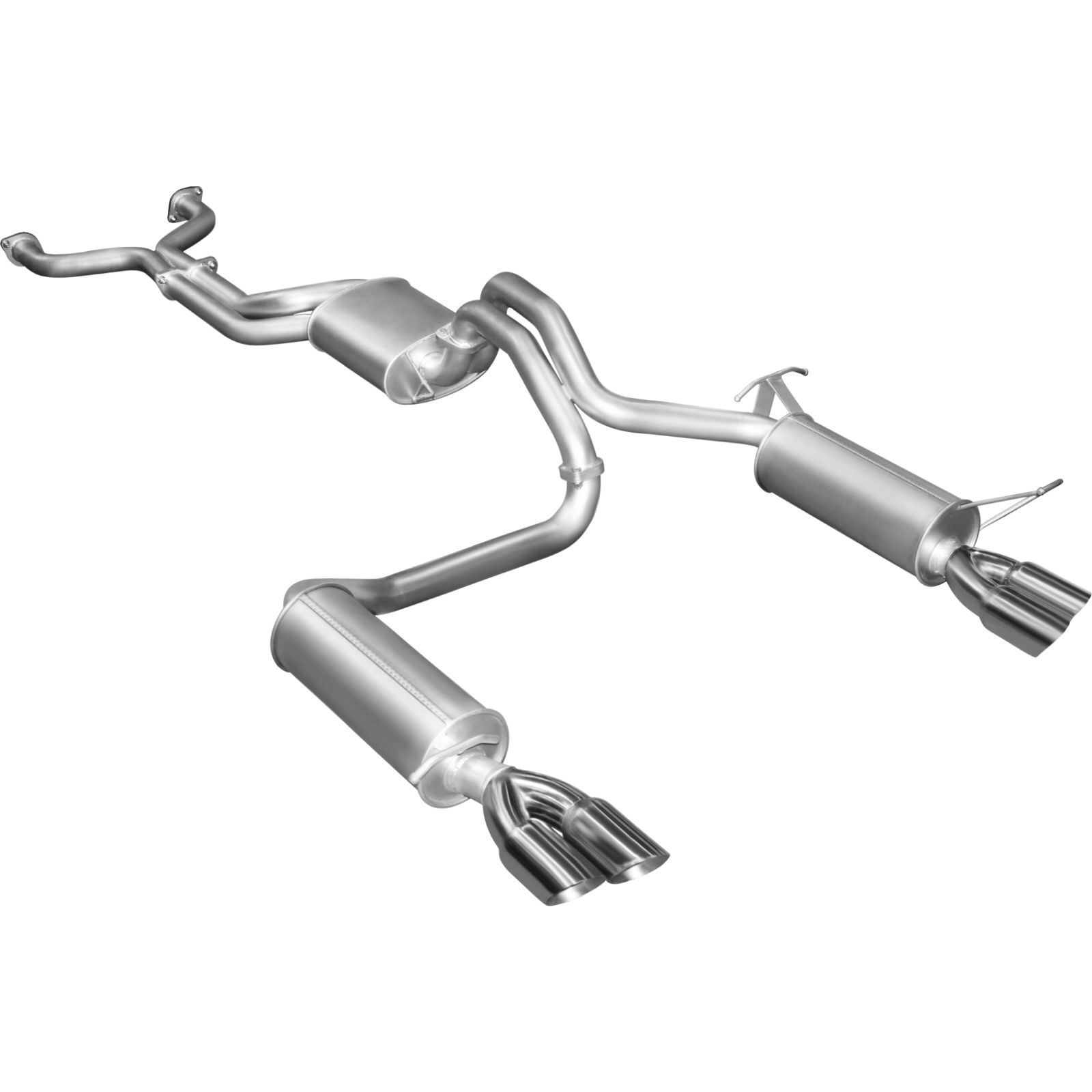 Manta Ford Falcon V8 Sedan 2.5in L & R CatBack Muffler/Muffler Aluminised Steel image