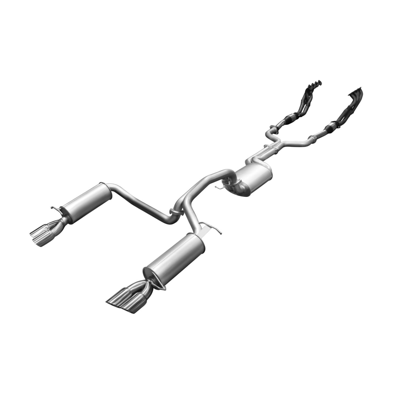 Manta Ford Falcon BF GT V8 4V Sedan 2.5in L & R With Extractors Muffler/Muffler Aluminised Steel image