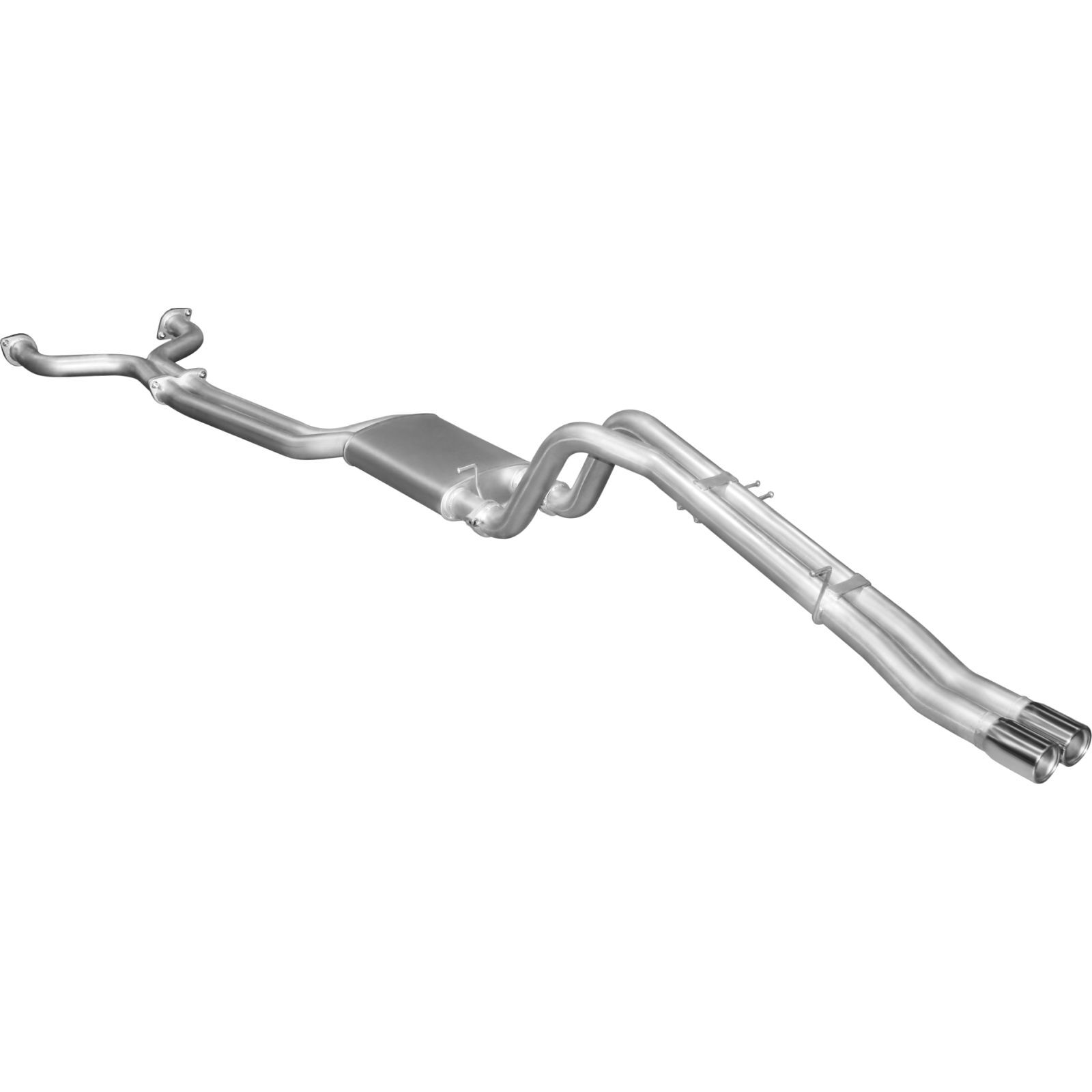 Manta Ford Falcon BA BF V8 Ute 2.5in Dual CatBack Muffler/Tailpipe Aluminised Steel image