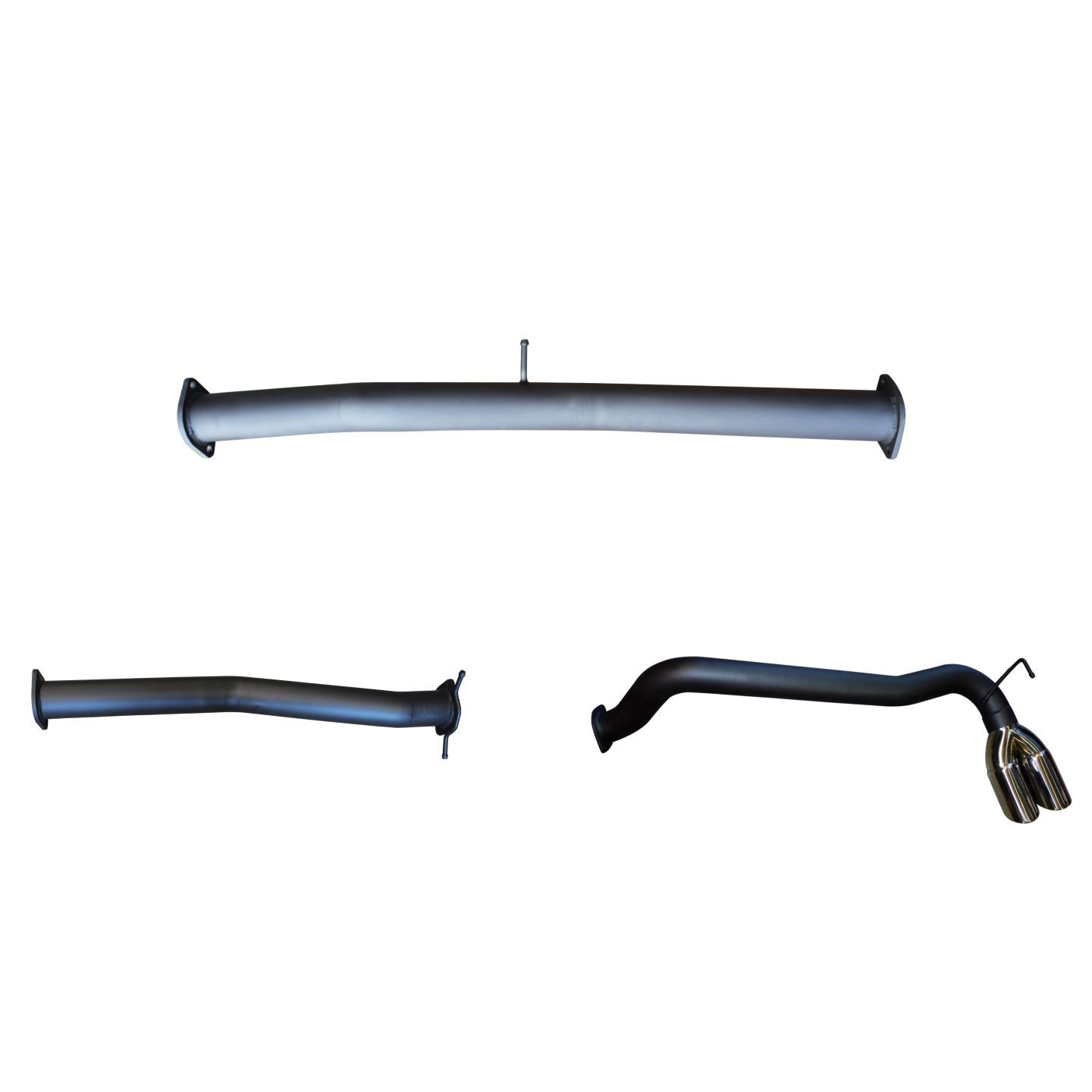 Manta Ford PX2 Ranger 3in DPF Back Twin Tip Side Exit Aluminised Steel image