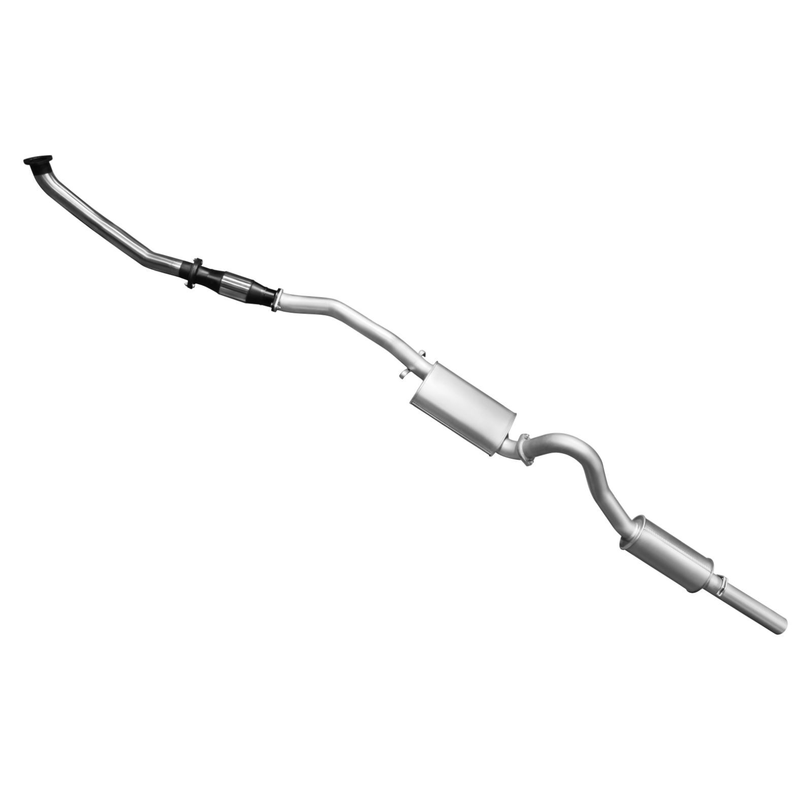 Manta Holden Commodore VL Turbo 3.0L 3in T/Back Muffler/Muffler Aluminised Steel image