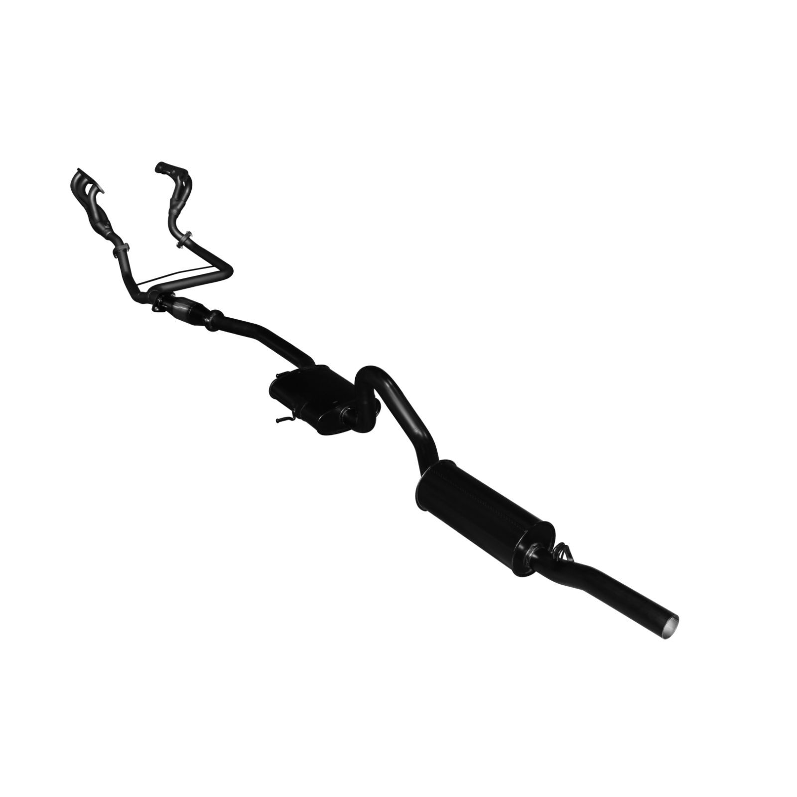 Manta Holden Commodore VG VP VR V6 Ute 2.5in With Extractors Muffler/Muffler Aluminised Steel image