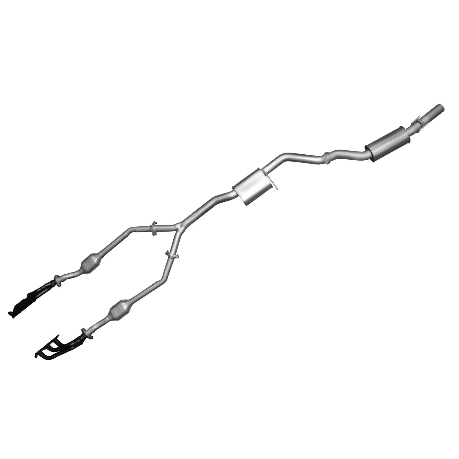 Manta Holden Commodore VZ V6 Ute Wagon 3in With Extractors Muffler/Muffler Aluminised Steel image
