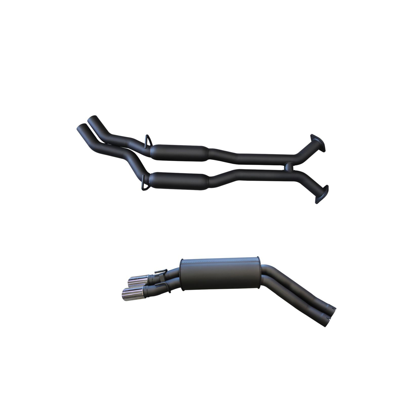 Manta Holden Commodore VT - VZ V8 Sedan 2.5in Dual Catback Hotdog/Muffler Aluminised Steel image