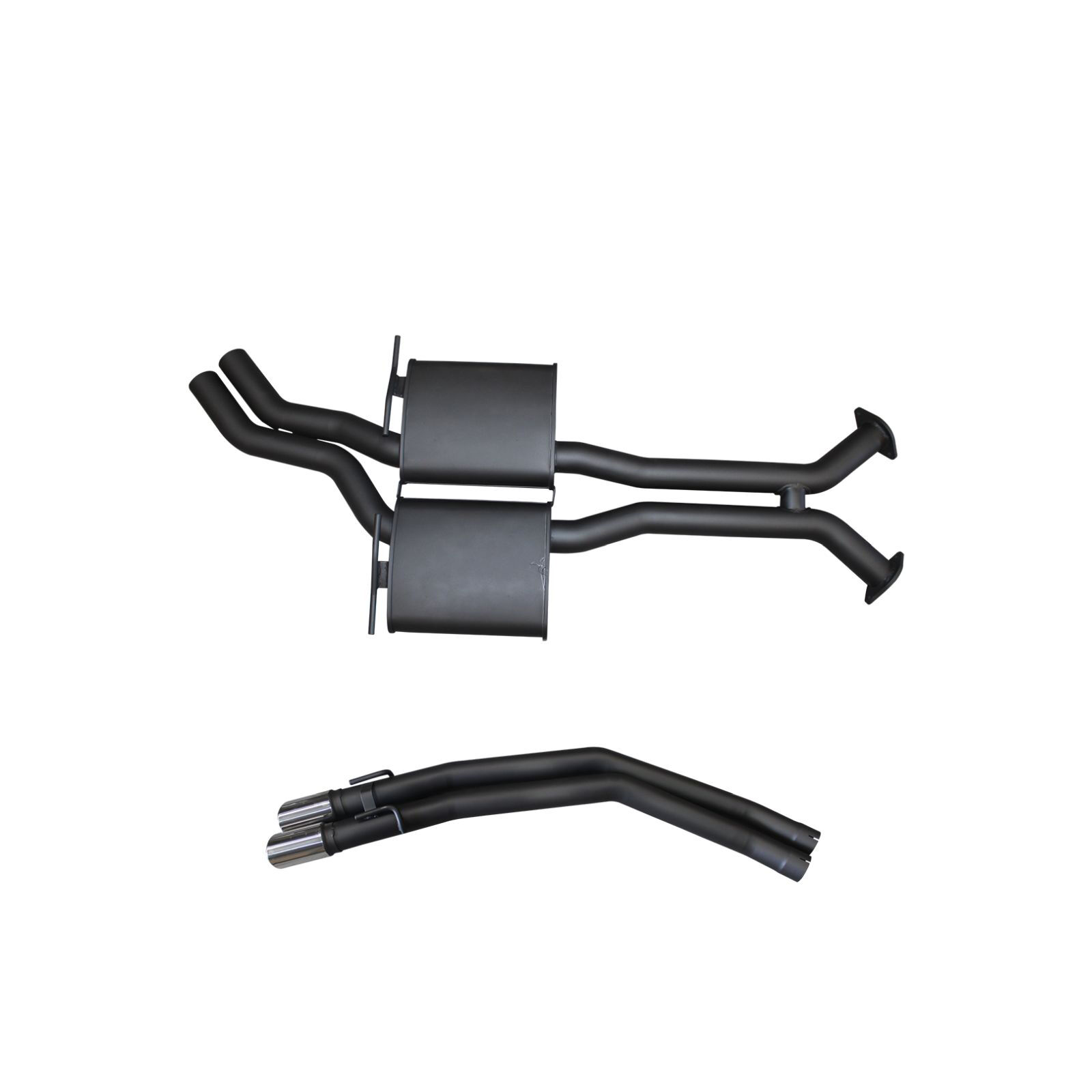 Manta Holden Commodore VT - VZ V8 Sedan 2.5in Dual Catback Muffler/Tailpipe Aluminised Steel image