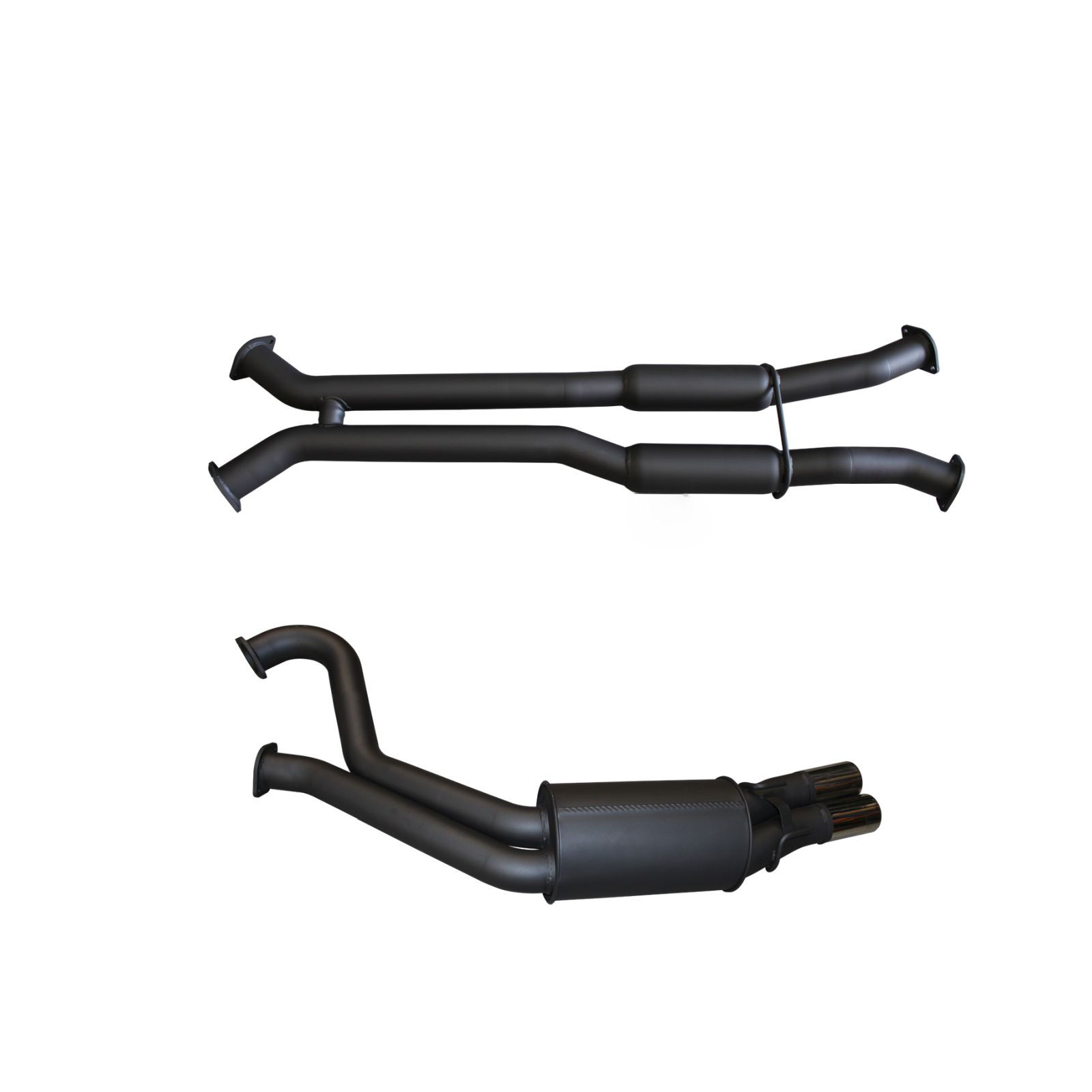 Manta Holden Commodore VU VY VZ V8 Ute 3in Dual Catback Hotdog/Muffler Aluminised Steel image