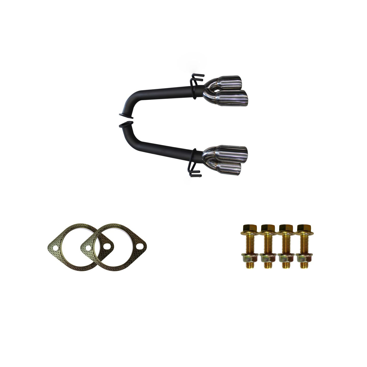 Manta Holden VE Sedan, Wagon V8 6.0L HSV & SS 2.5in Dual Rear Tail Pipes Muffler Delete Kit Aluminised Steel image