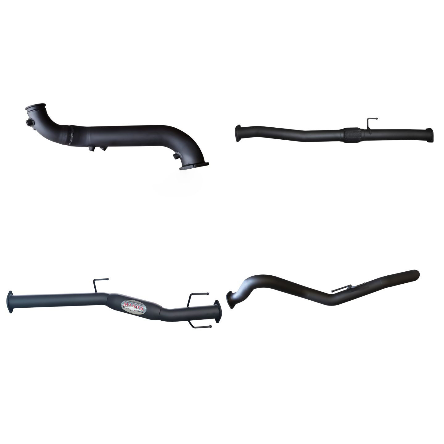 Manta Isuzu DMAX 2020 ON 3.0L Turbo Back Without Cat & With Hotdog Aluminised Steel image