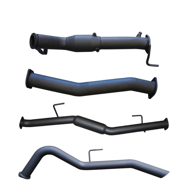 Manta Nissan Navara NP300 3in Turbo Back Exhaust System With Cat, Hotdog Aluminised Steel image