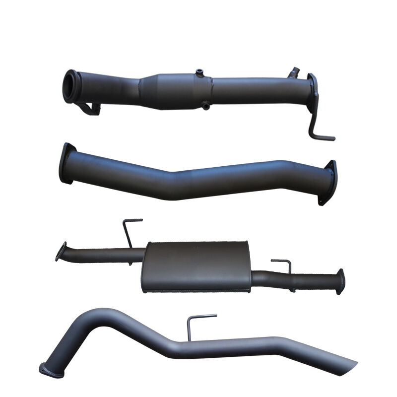 Manta Nissan Navara NP300 3in Turbo Back Exhaust System With Cat, Muffler Aluminised Steel image