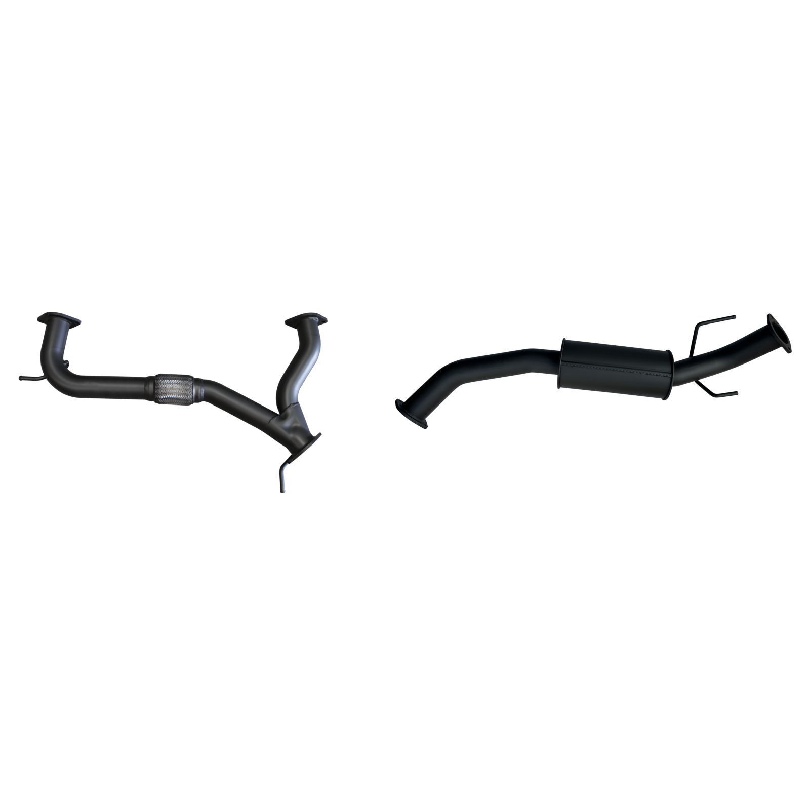 Manta Nissan Patrol Y62 V8 5.6L Wagon 3in Full System - Extractors, Hi Flow cats, medium muffler centre Aluminised Steel image