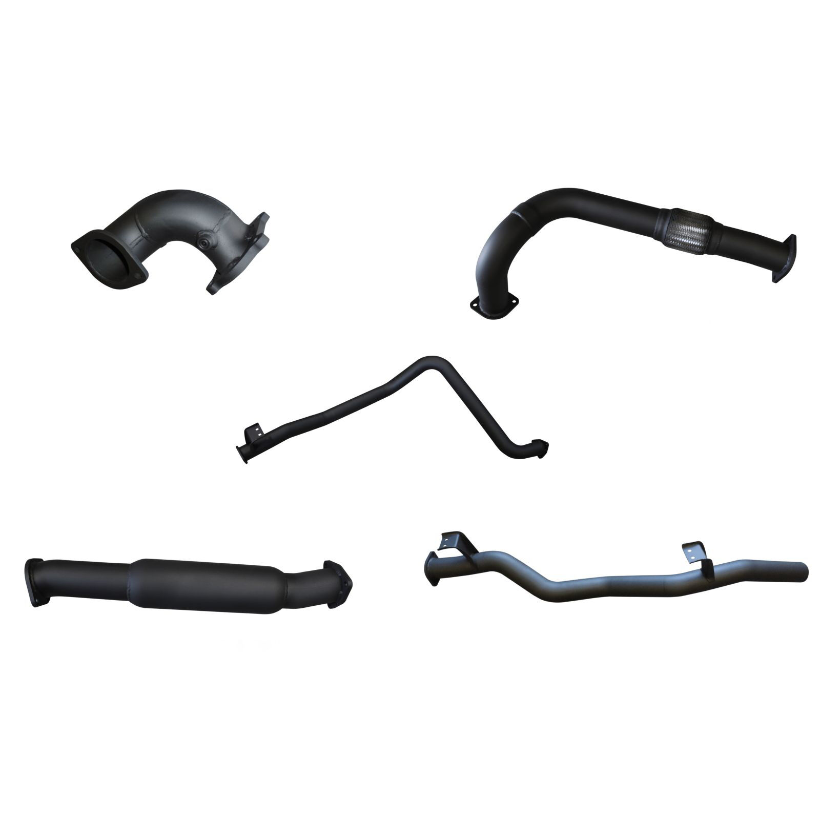 Manta Toyota Landcruiser HDJ79 Ute 3 Turbo Back With Hotdog Aluminised Steel image