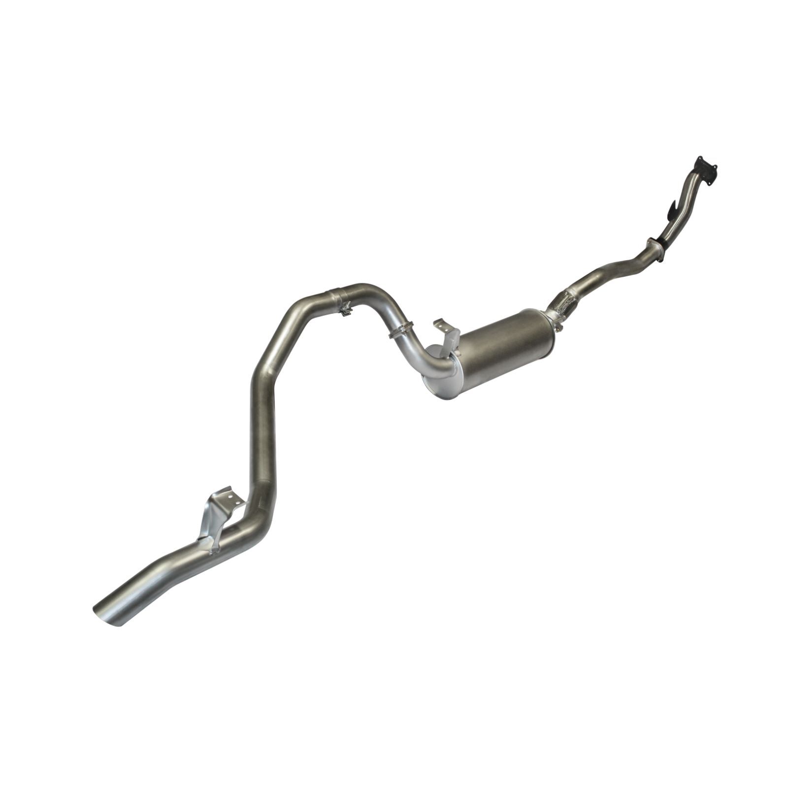 Manta Toyota Landcruiser HDJ80 1HD Wagon 3in From Turbo Back Muffler Aluminised Steel image