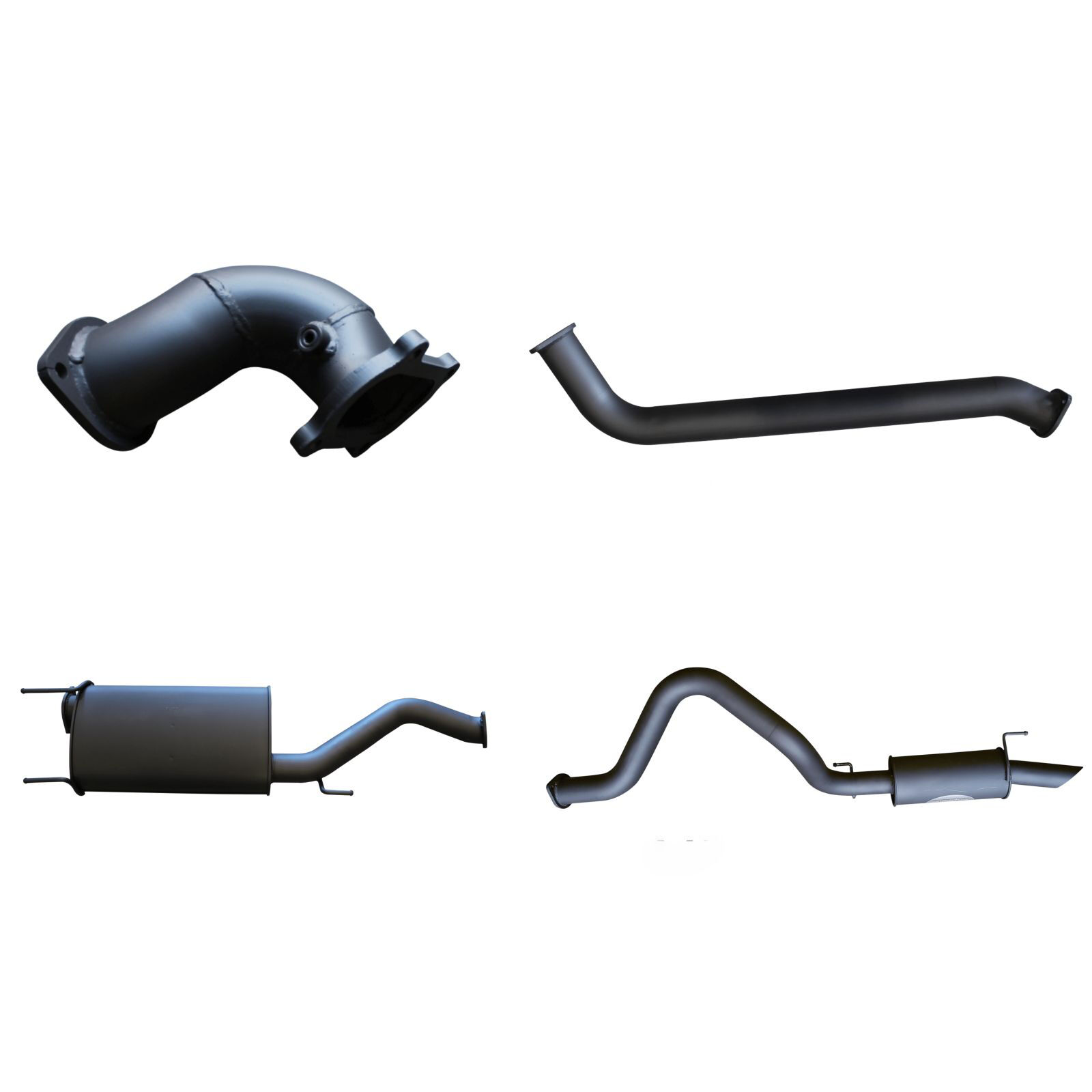 Manta Toyota Landcruiser HDJ100 4.2L TD Wagon 3in Centre & RearMufflers Aluminised Steel image