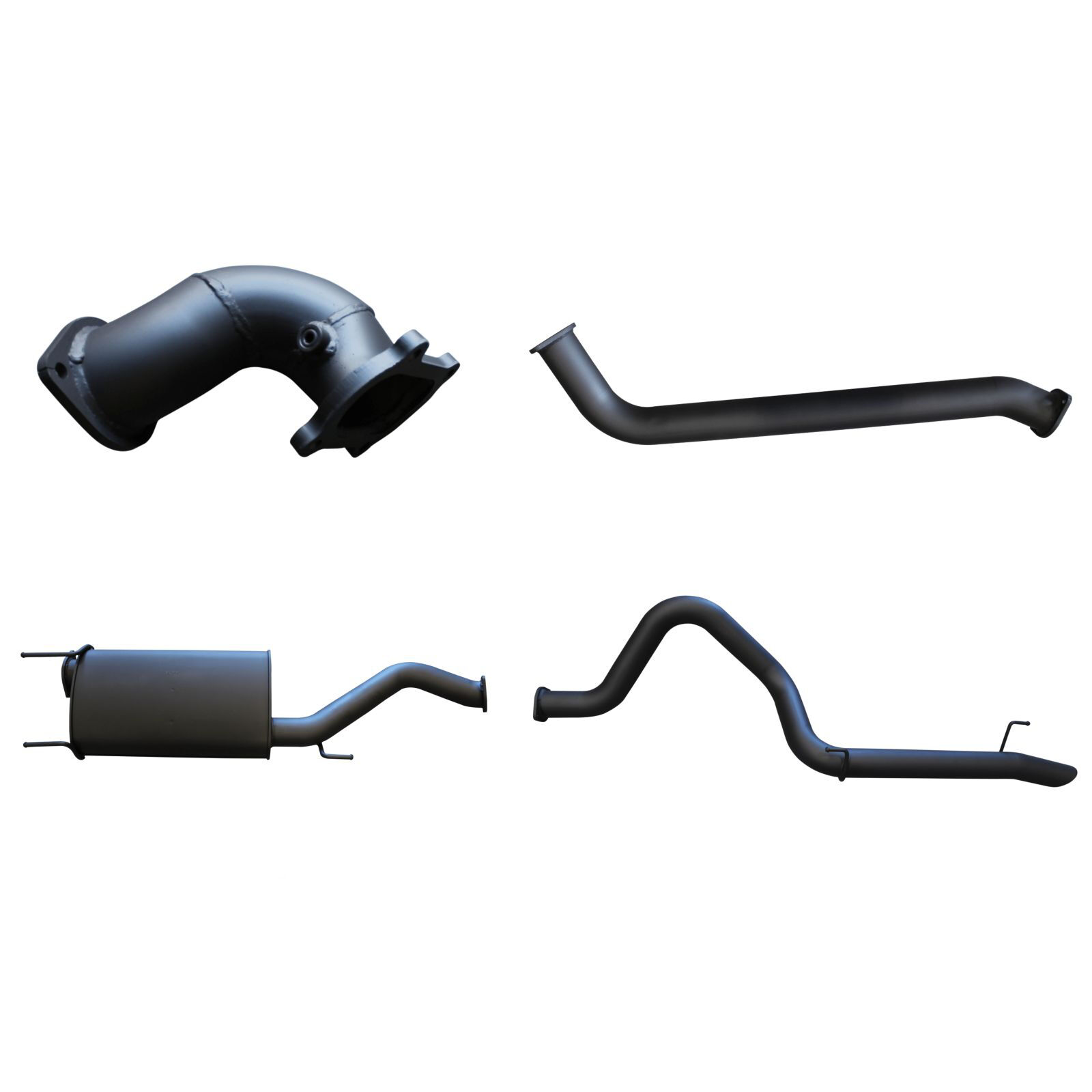 Manta Toyota Landcruiser HDJ100 4.2L TD Wagon 3in Centre Muffler & Rear Tail Aluminised Steel image
