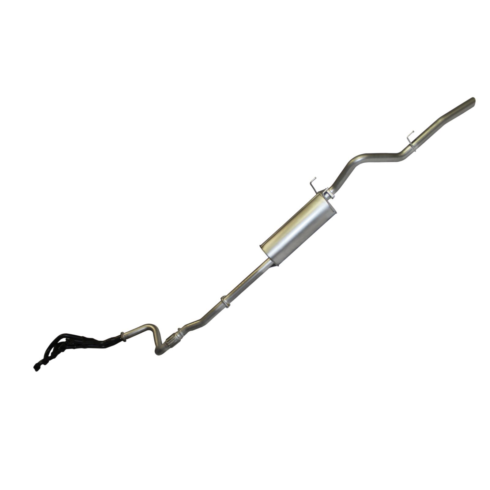 Manta Toyota Hilux LN147 LN167 LN172 5L 3.0L Diesel Extractors & 2.5in Exhaust System Aluminised Steel image