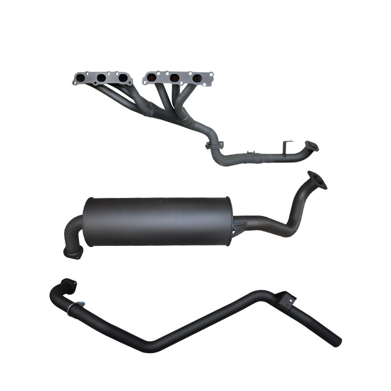 Manta Toyota Landcruiser FZJ80 4.5L Extractors & 2.5in Full System (mandrel bend extractors) Aluminised Steel image
