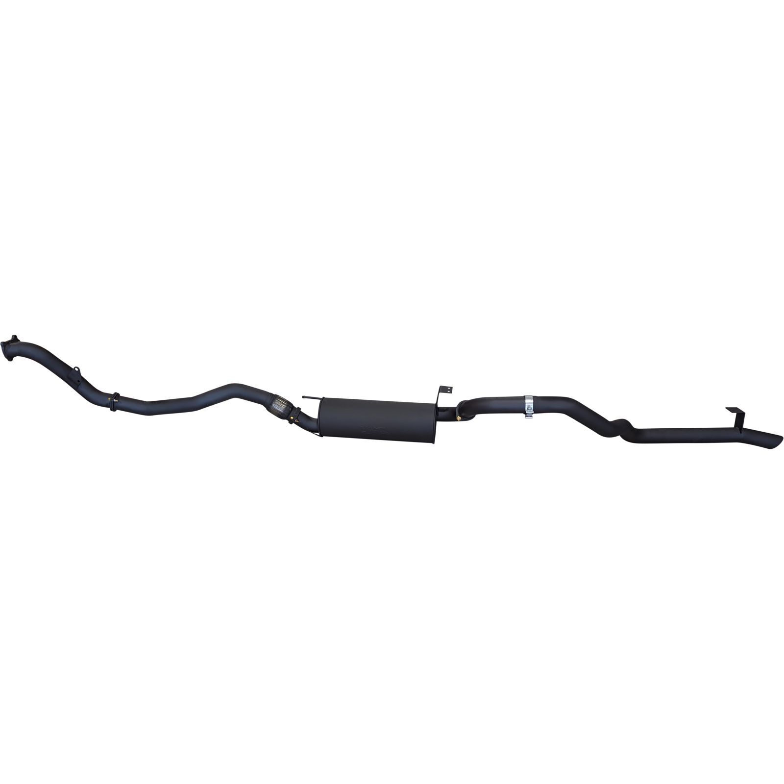 Manta Toyota Landcruiser HZJ105 CT26 Turbo 3in Turbo Back with Muffler Aluminised Steel image