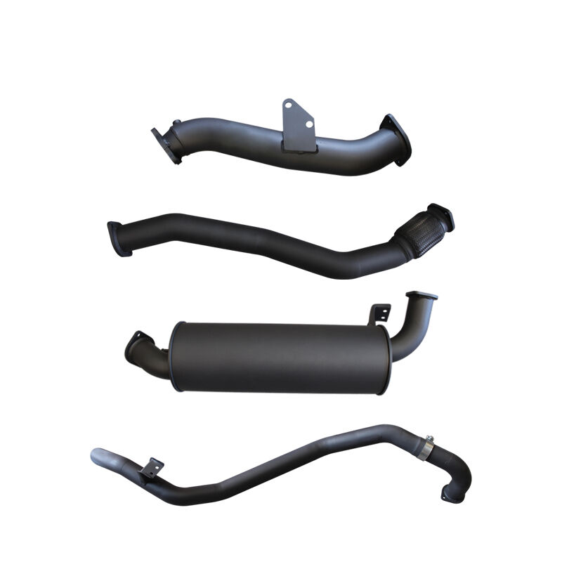 Manta Toyota Landcruiser HZJ80 3IN Turbo Back With Muffler TO SUIT DTS Turbo Kit Aluminised Steel image