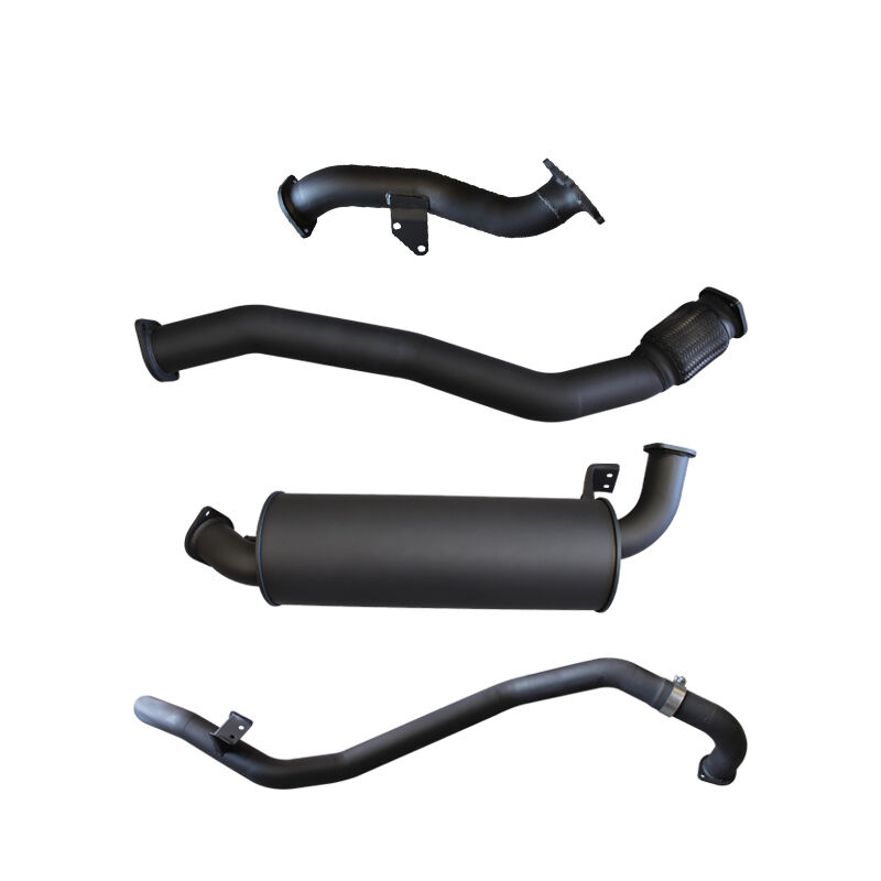 Manta Toyota Landcruiser HZJ80 3IN Turbo Back With Muffler TO SUIT CT26 Turbo Kit Aluminised Steel image