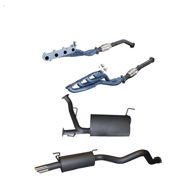Manta Toyota Landcruiser UZJ200 4.7L V8 Full System 3in Including Extractors & Cat Back with Single 3¼in SS Tip Aluminised Steel image