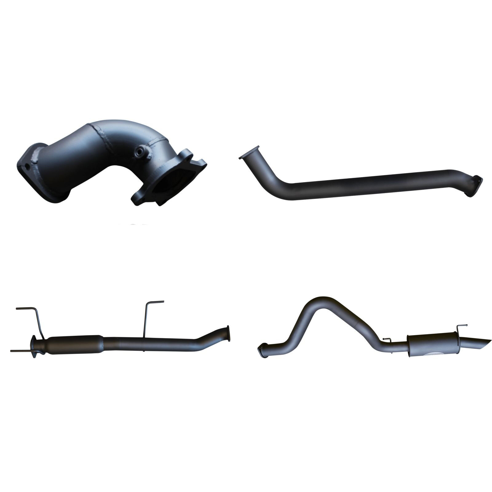 Manta Toyota Landcruiser HDJ100 4.2L TD Wagon 3in Centre Hotdog & Rear Muffler Aluminised Steel image
