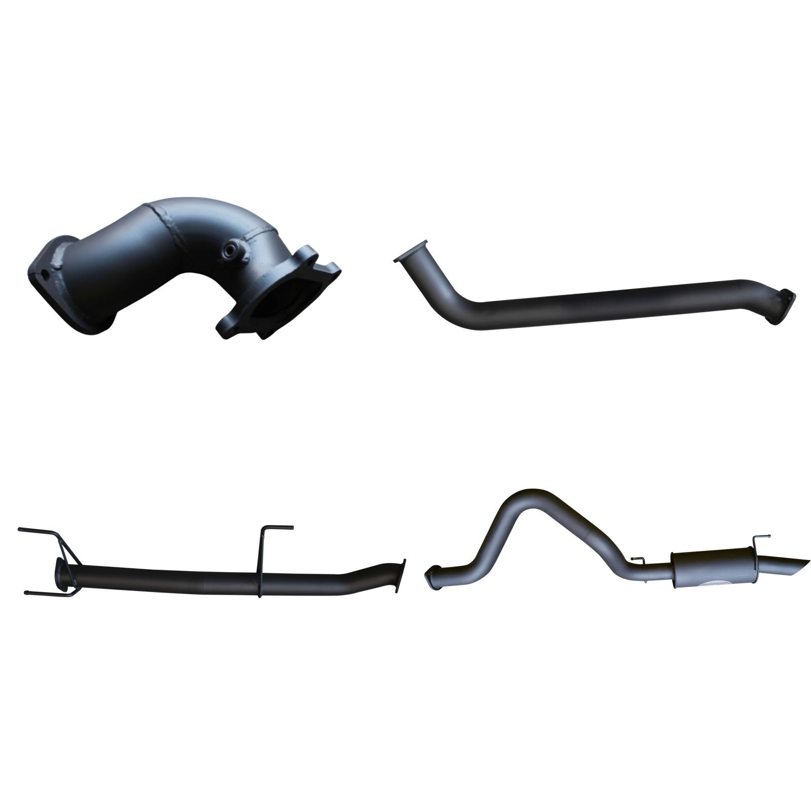 Manta Toyota Landcruiser HDJ100 4.2L TD Wagon 3in Without Centre Muffler & With Rear Muffler Aluminised Steel image