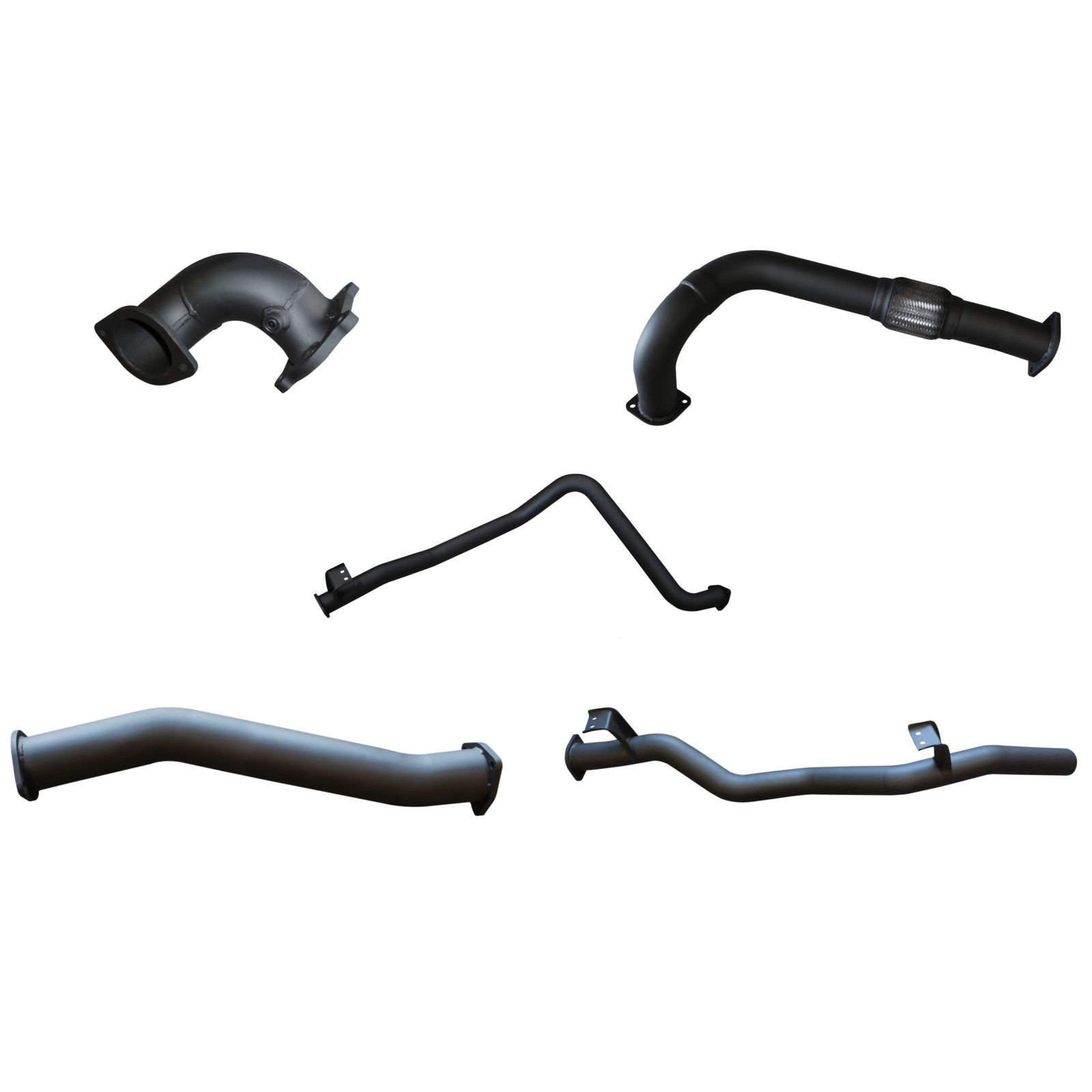 Manta Toyota Landcruiser HDJ79 Ute 3 Turbo Back Without Muffler Aluminised Steel image
