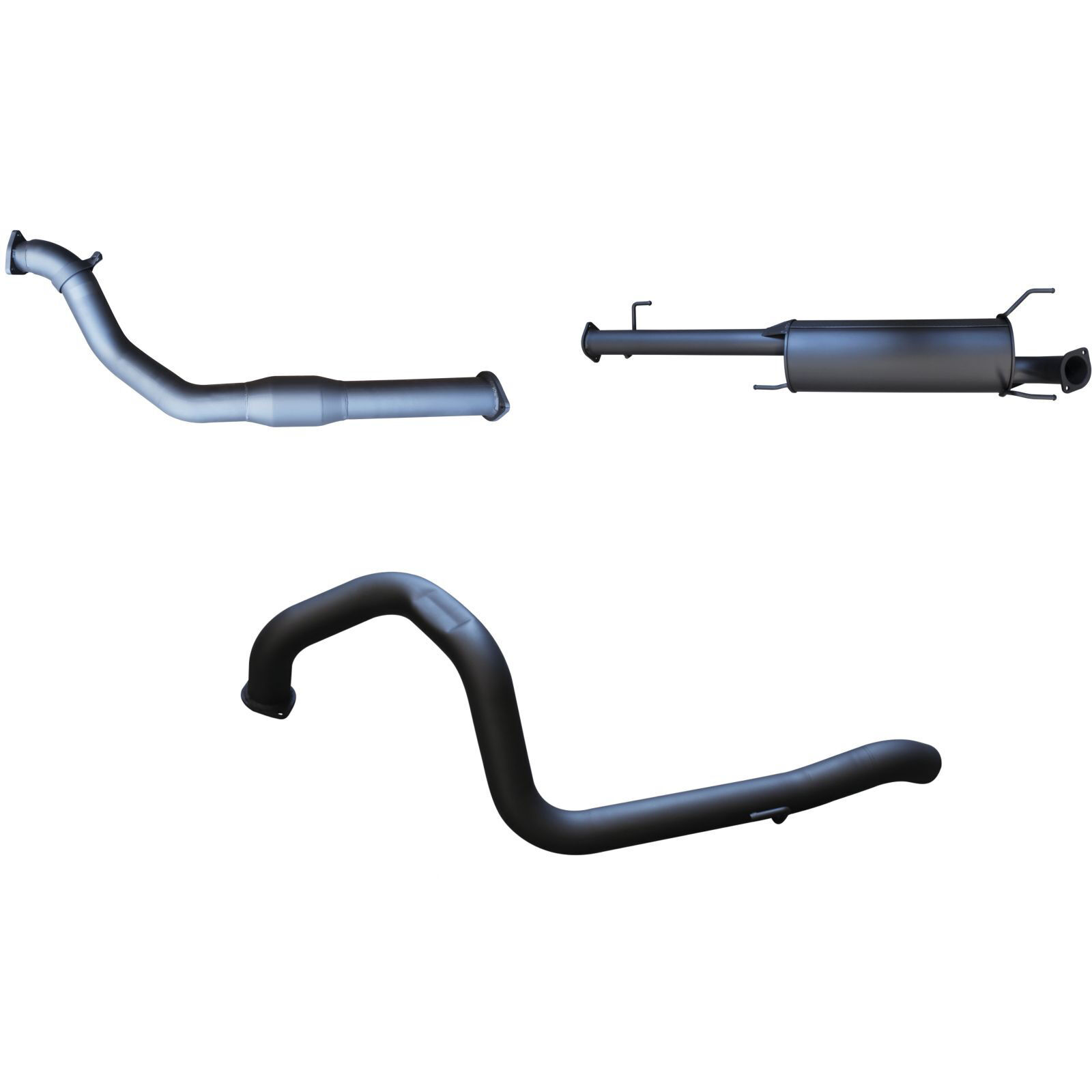 Manta Toyota Prado KDJ120 150 3.0L D4D 3in, No Cat & NO Rear Muffler Aluminised Steel image