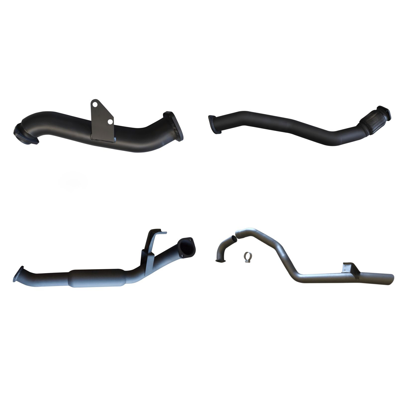 Manta Toyota Landcruiser HZJ105 3 Bolt Garrett 3in Turbo Back with Hotdog Aluminised Steel image