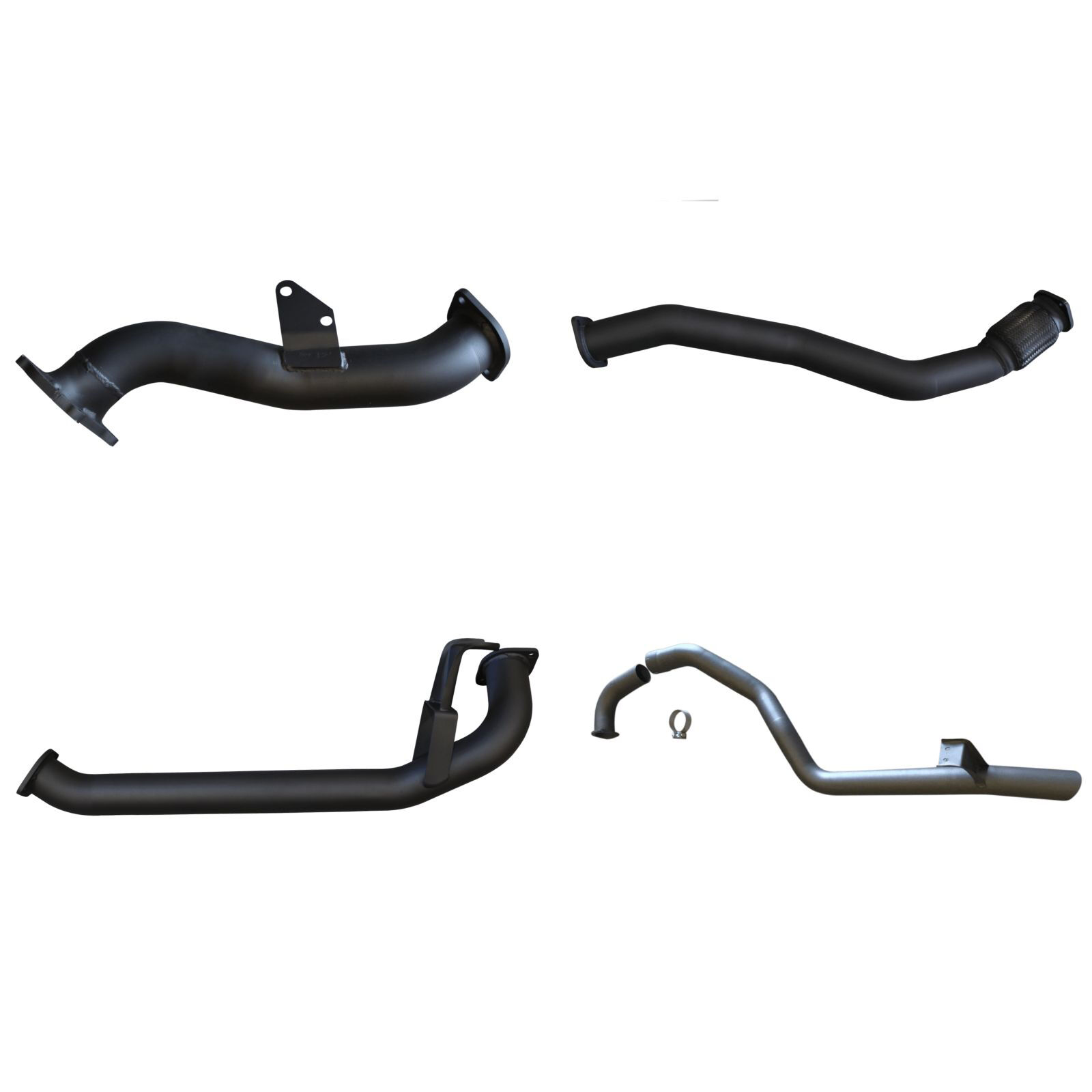Manta Toyota Landcruiser HZJ105 CT26 Turbo 3in Turbo Back without Muffler Aluminised Steel image