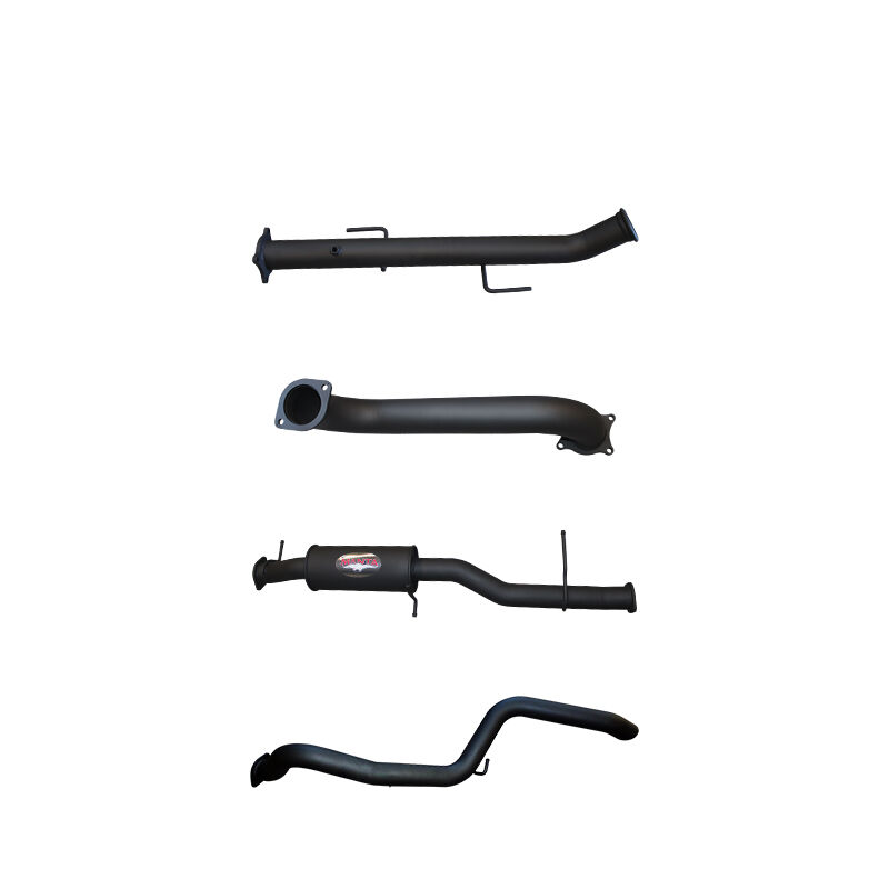 Manta Volkswagen Amarok V6 3in Dump PIPE Back With Small Muffler Extended Tailpipe Aluminised Steel image