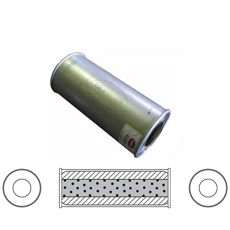 5" Round, 12" Long, 2 1/2" Centre/Centre, Megaflow (No Spigots) image