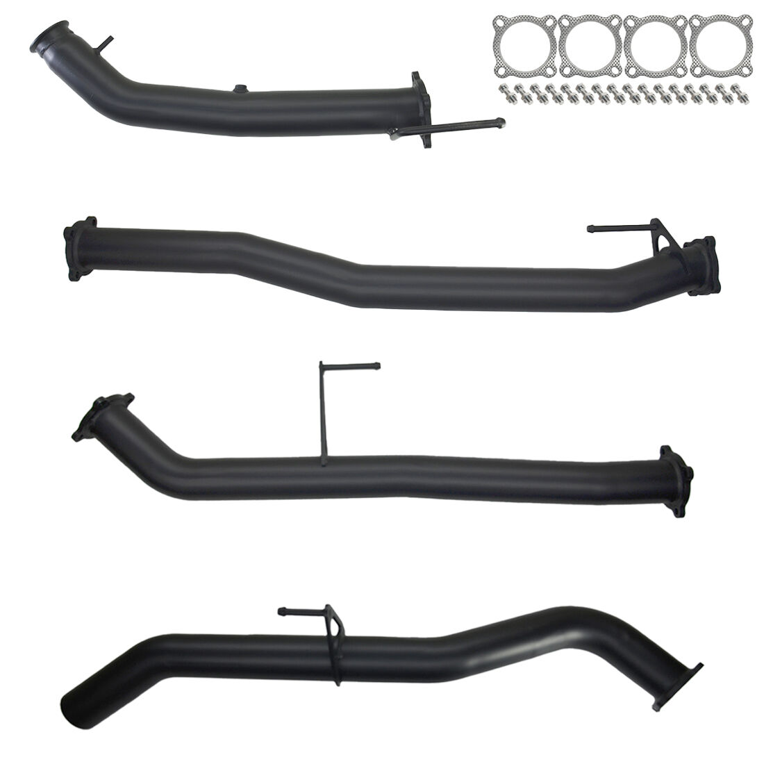 Nissan D23 Navara Exhaust Series 5 NP300 3" Turbo Back with Straight Pipe Only 409 Stainless Steel image