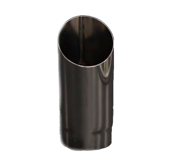 Redback Exhaust Tip 2" In 2 1/8" Out 12" Long Angle Cut image