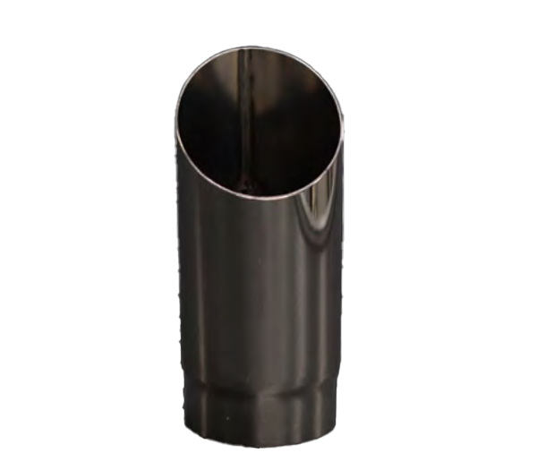 Redback Exhaust Tip 2" In 2 1/2" Out 12" Long Angle Cut image