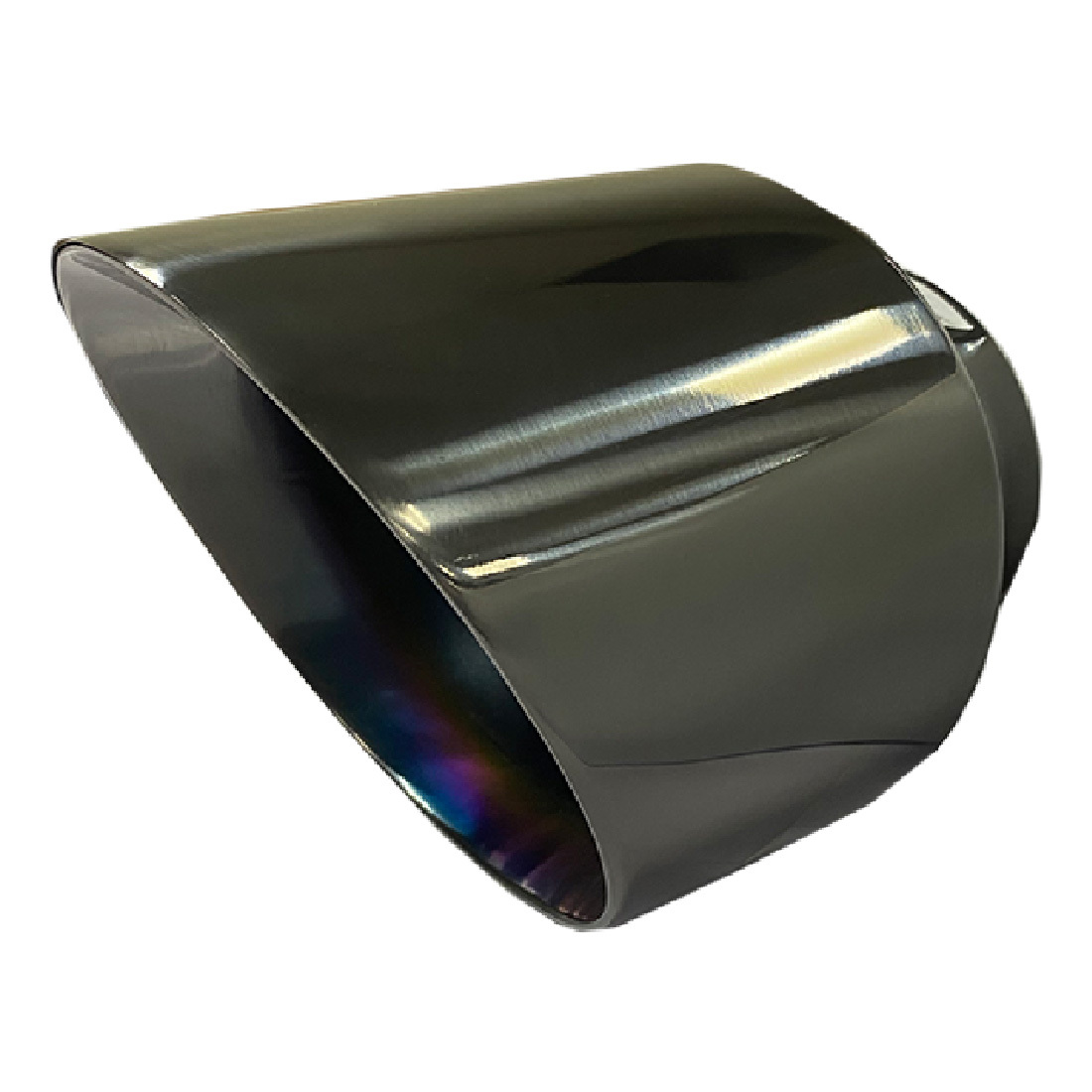 3" - 5" Angle Cut Inner Cone Black Chrome Finish image