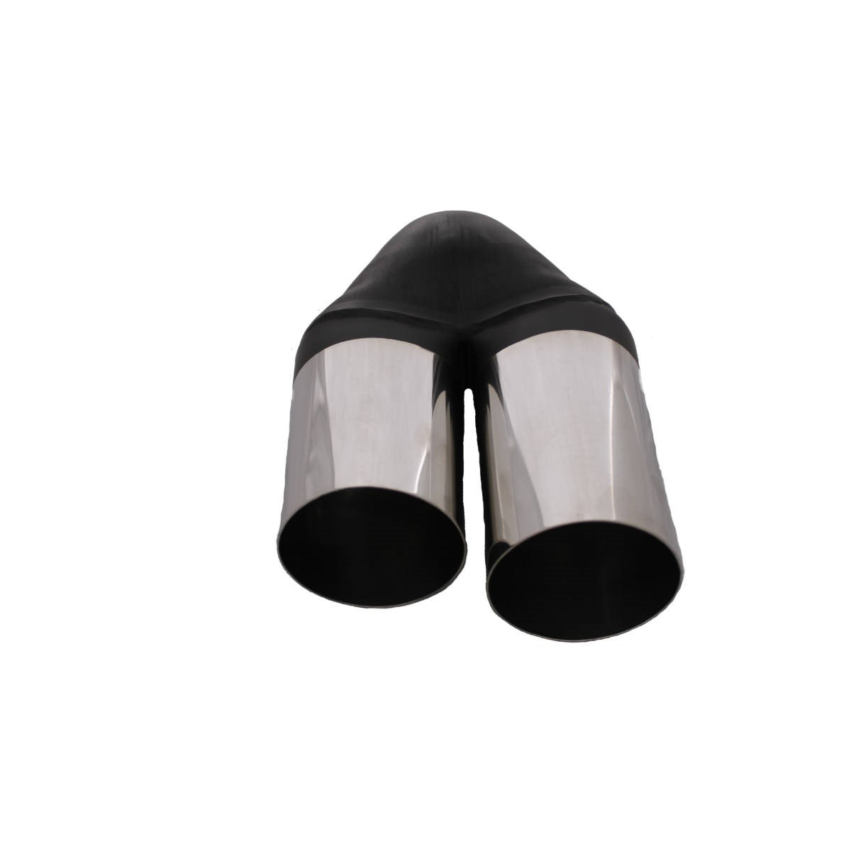 Redback Twin Exhaust Tip 2" Inlet Twin 2.5" Outlet 9" Long Double Wall image
