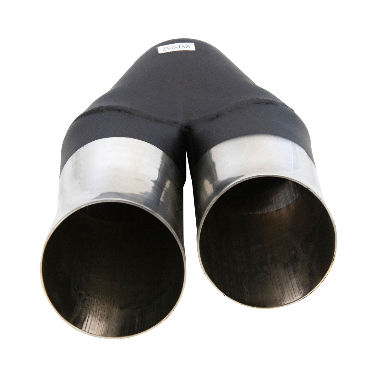 Y-PIECE DPL 2 1/4" IN 2 X 3' OUT 9" LONG REDBACK304 SS image