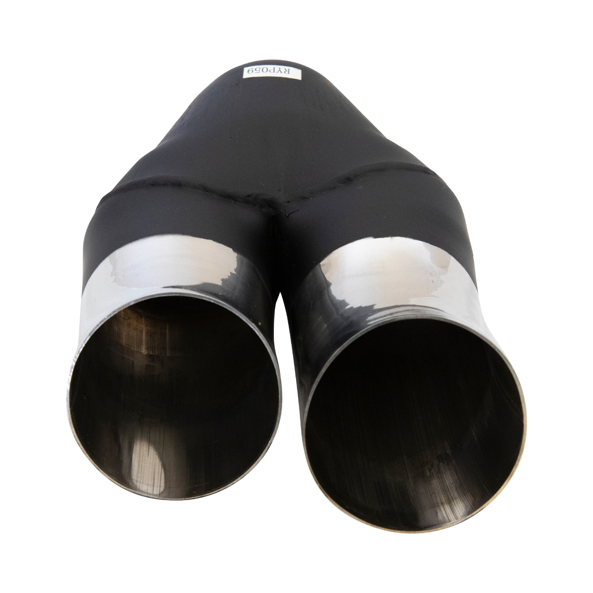 Y-PIECE DPR 2 1/4" IN 2 X 3' OUT 9" LONG REDBACK304 SS image